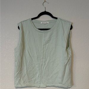 We The Free Kasse Muscle Tee Green Relaxed Muscle Tee